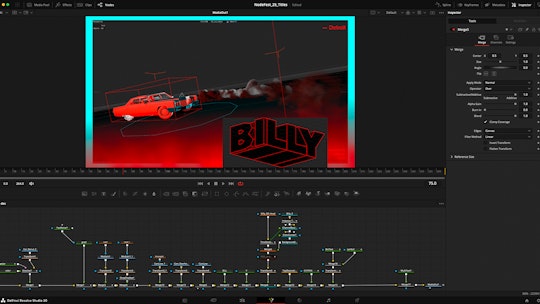 Scene in Nodefest 2025 opening title, edited in DaVinci Resolve and composited in Fusion